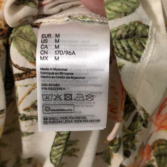 Lightweight hummingbird botanical shirt - Picture 3 of 4